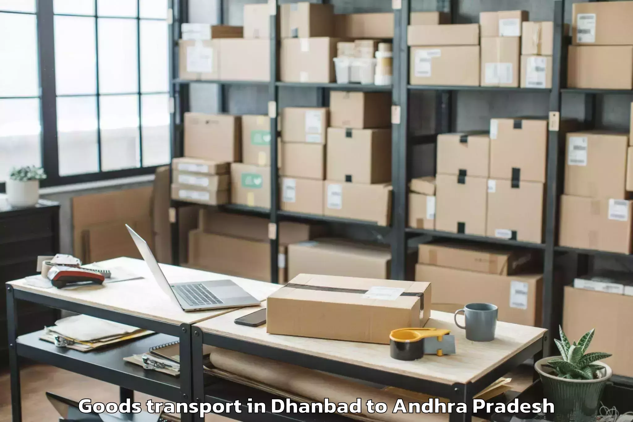 Expert Dhanbad to Ongole Goods Transport